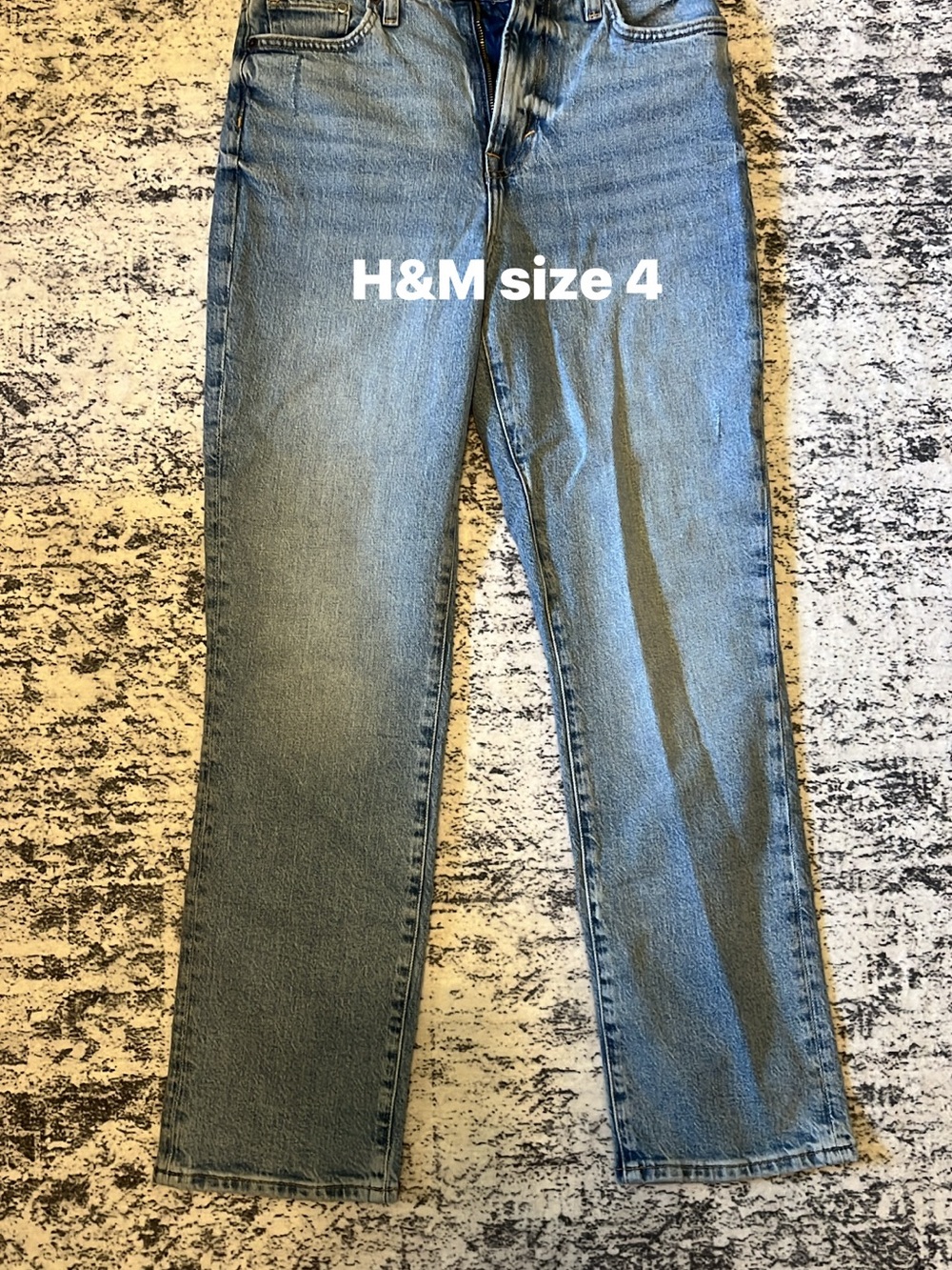 H&M Light Blue Straight-Leg Jeans